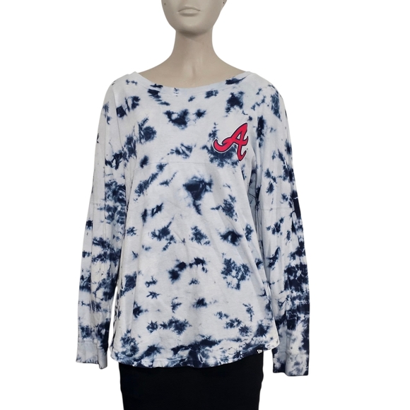 New Era Tops - NEW ERA-New Era Navy Tie-Dye Sweatshirt